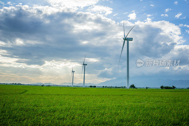 在越南宁顺Phan Rang，用于风力发电的电容器